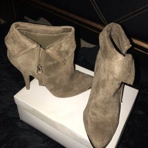 Just Fab Taupe Booties